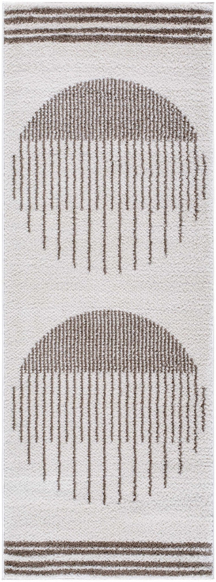 Apichu Modern Brown And Beige Washable Area Rug - The Rug Decor