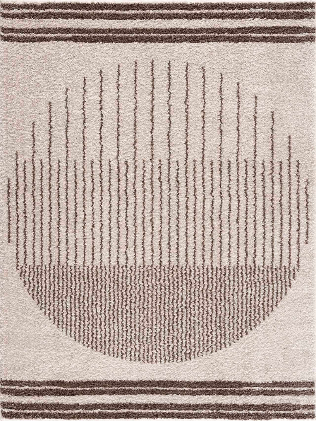 Apichu Modern Brown And Beige Washable Area Rug - The Rug Decor