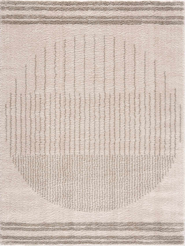 Apichu Modern Style Beige And Gray Washable Area Rug - The Rug Decor