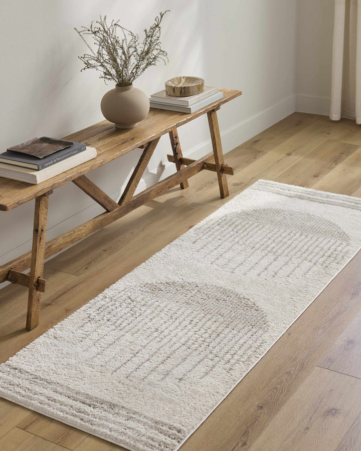 Apichu Modern Style Beige And Gray Washable Area Rug - The Rug Decor