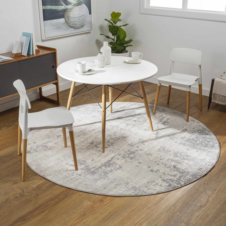 Apison Modern Abstract Design Gray Area Rug - The Rug Decor