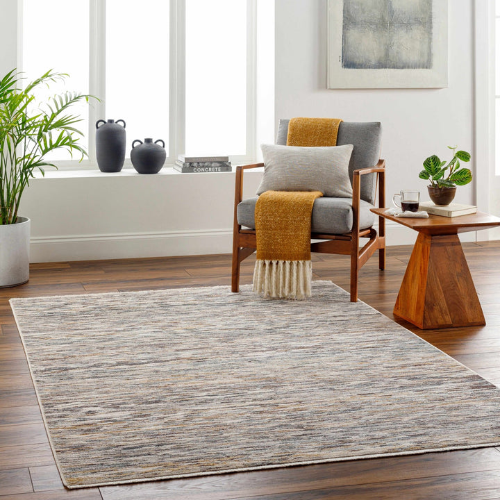 Apria Contemporary Abstract Gray And Brown Area Rug - The Rug Decor