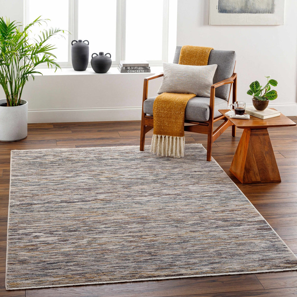 Apria Contemporary Abstract Gray And Brown Area Rug - The Rug Decor