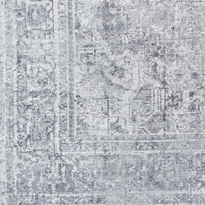 Aquino Traditional Style Gray Washable Rug - The Rug Decor