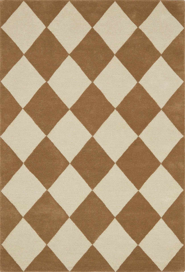 Aradia Modern Geometrical Brown And Tan Area Rug - The Rug Decor