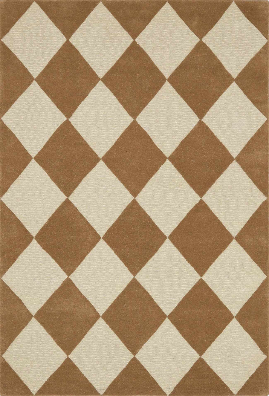 Aradia Modern Geometrical Brown And Tan Area Rug - The Rug Decor