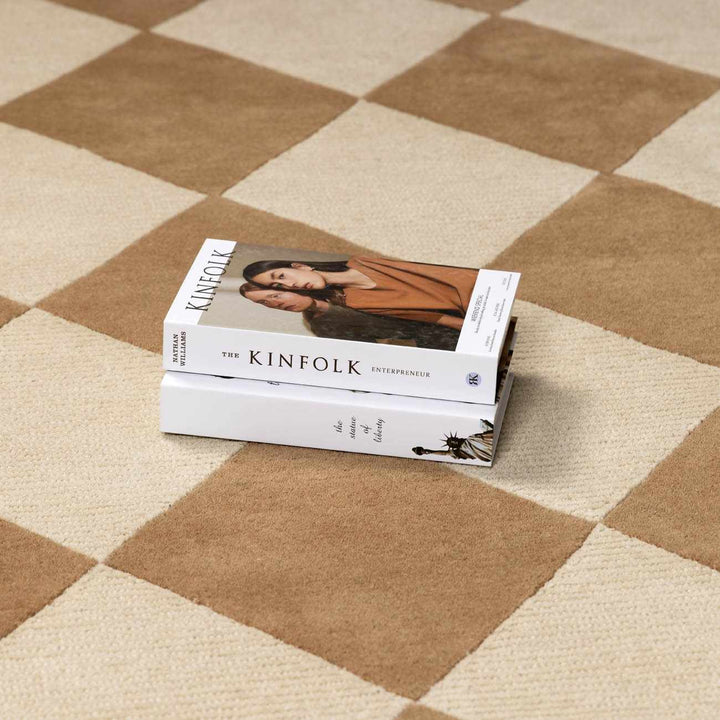 Aradia Modern Geometrical Brown And Tan Area Rug - The Rug Decor