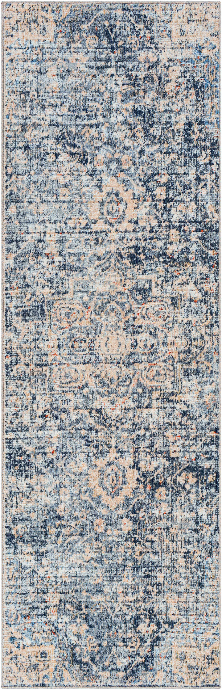 Aramayuan Traditional Style Blue And Beige Area Rug