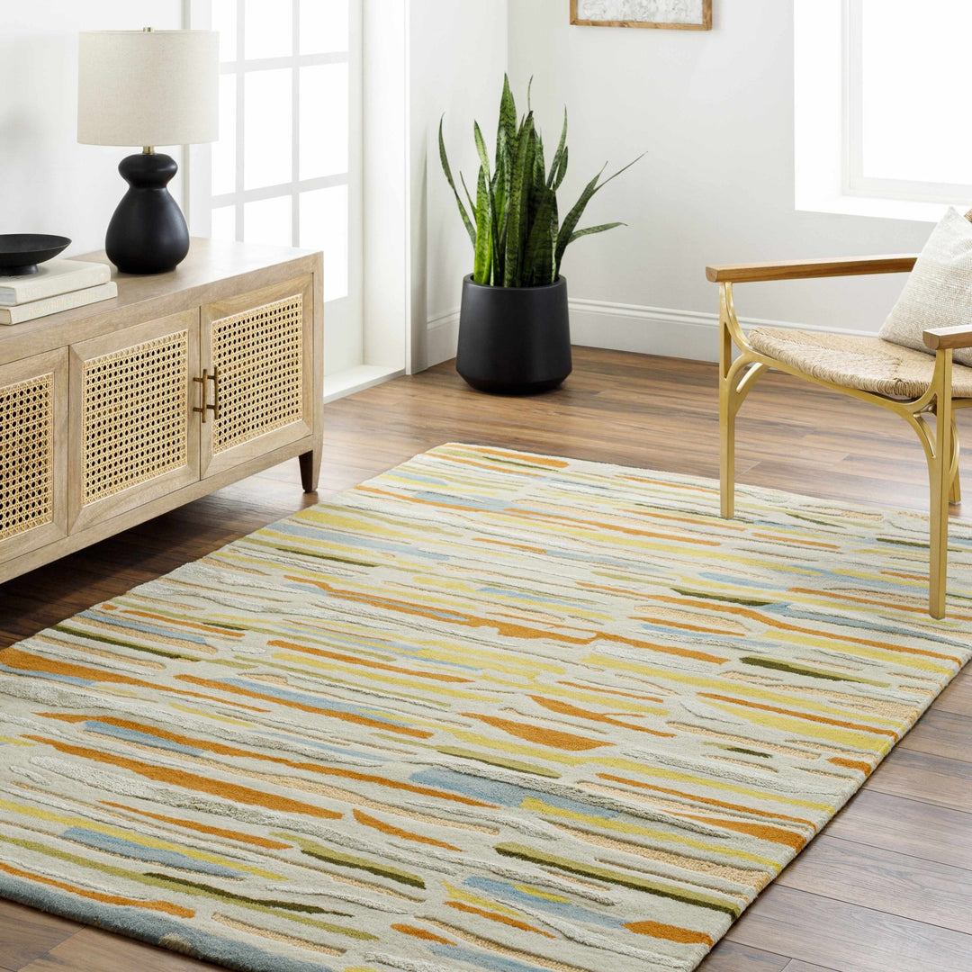 Aram Contemporary Abstract Multicolor Area Rug - The Rug Decor
