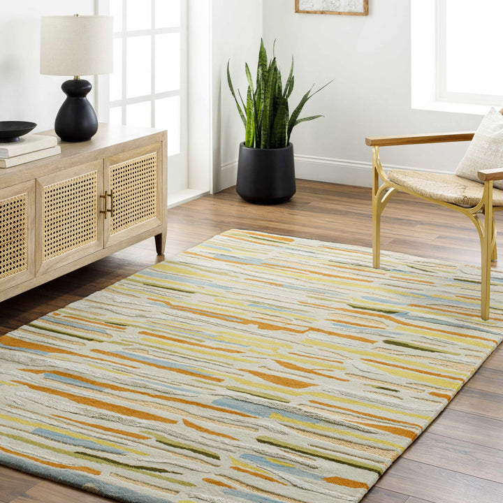 Aram Contemporary Abstract Multicolor Area Rug - The Rug Decor