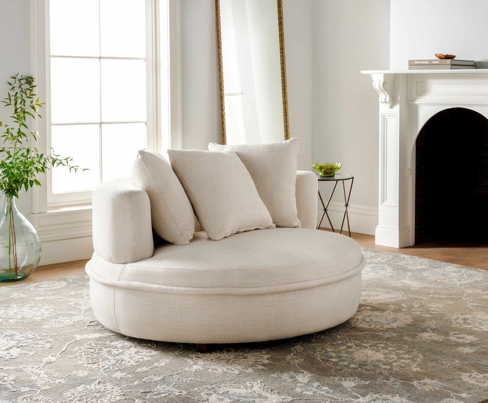 Aramawayan Taupe And Ivory Traditional Floral Design Hand Knotted Area Rug - The Rug Decor