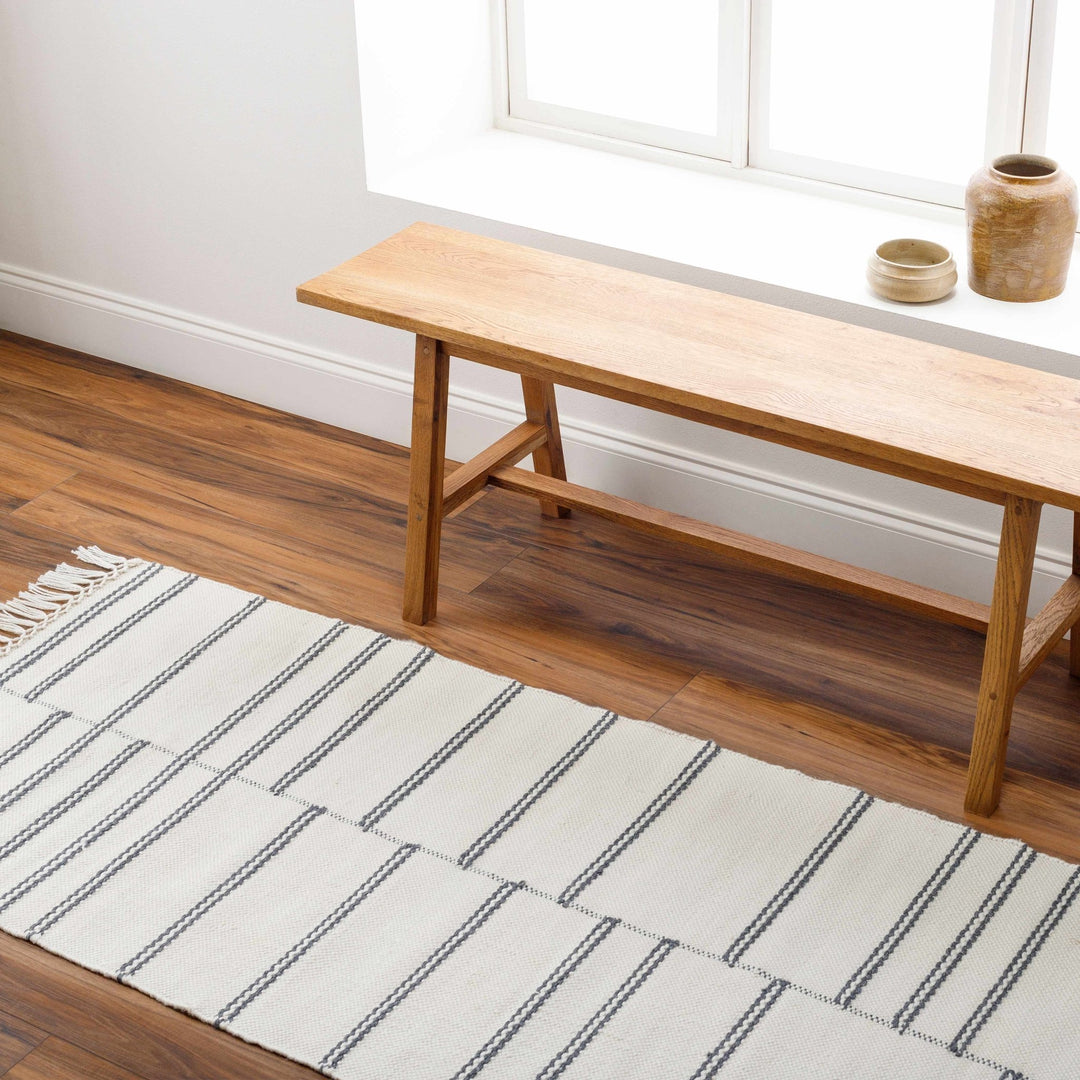 Aras Modern Style Off White Hand Woven Area Rug - The Rug Decor
