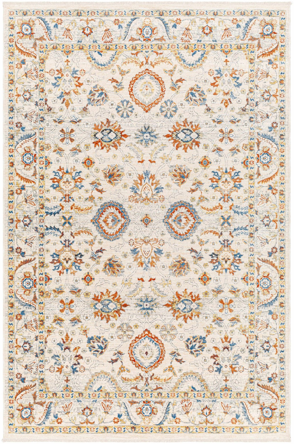 Araya Beige And Rust Traditional Style Rug - The Rug Decor