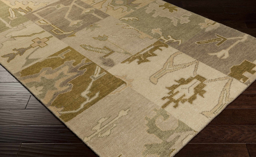 Arbyrd Contemporary Beige And Olive Area Rug - The Rug Decor