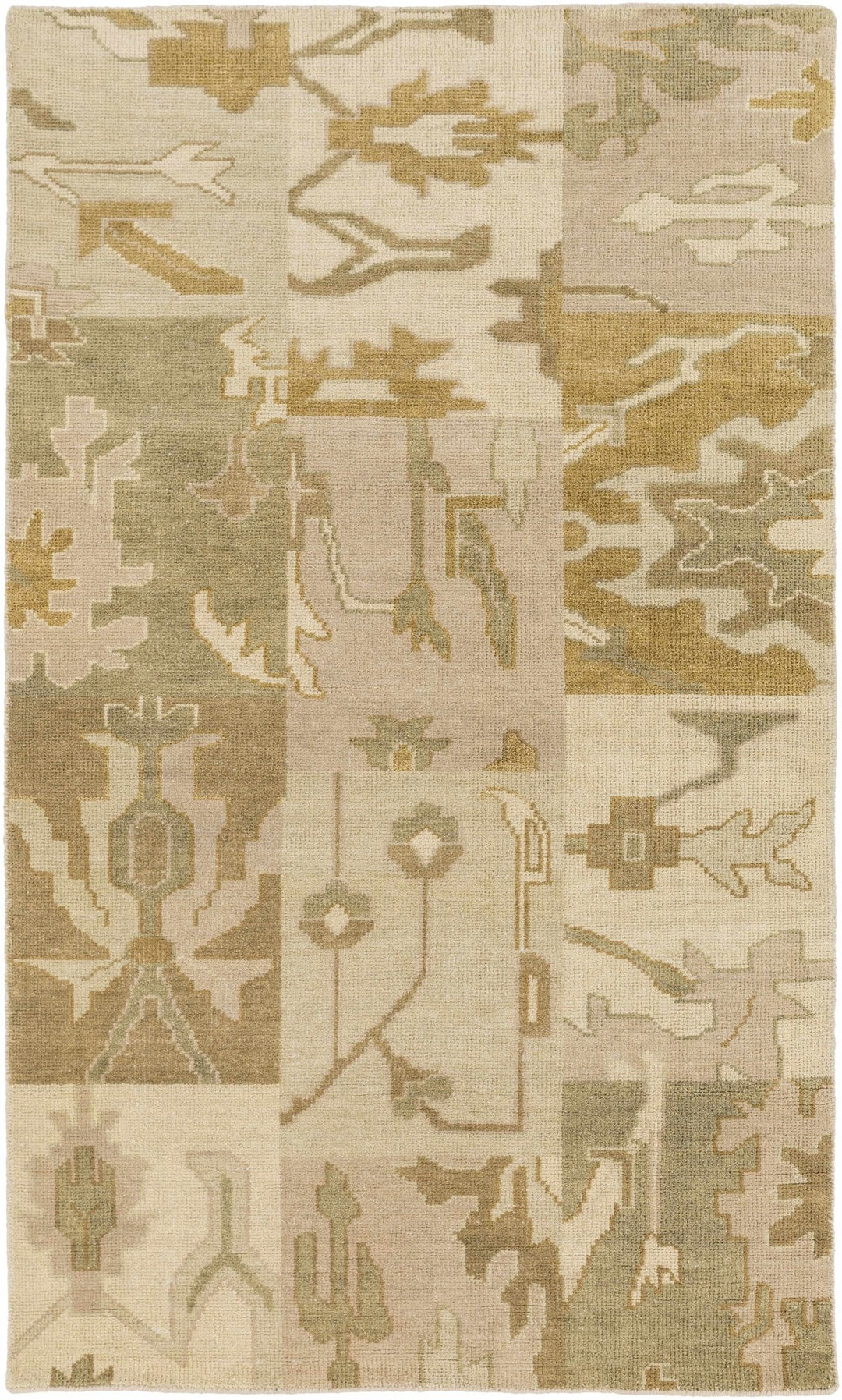 Arbyrd Contemporary Beige And Olive Area Rug - The Rug Decor