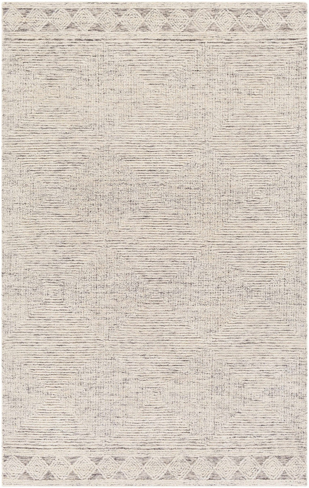 Archer Contemporary Cream And Black Rug - The Rug Decor