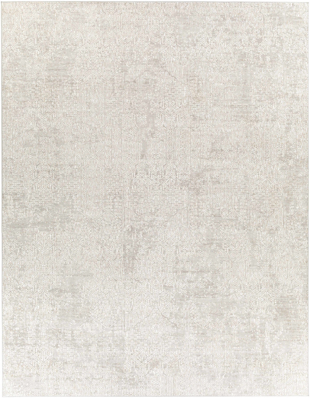 Contemporary Gray Machine Woven Area Rug
