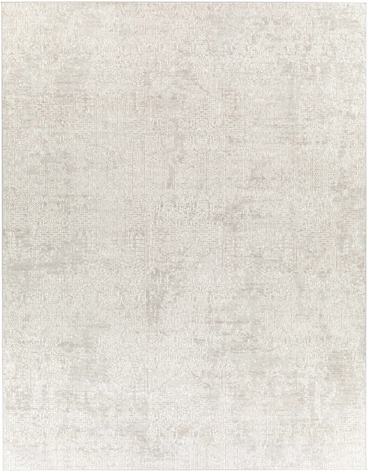 Contemporary Gray Machine Woven Area Rug