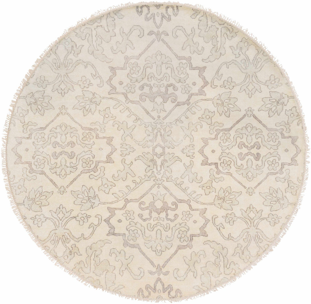 Arena Traditional Ivory And Beige Hand Knotted Area Rug - The Rug Decor