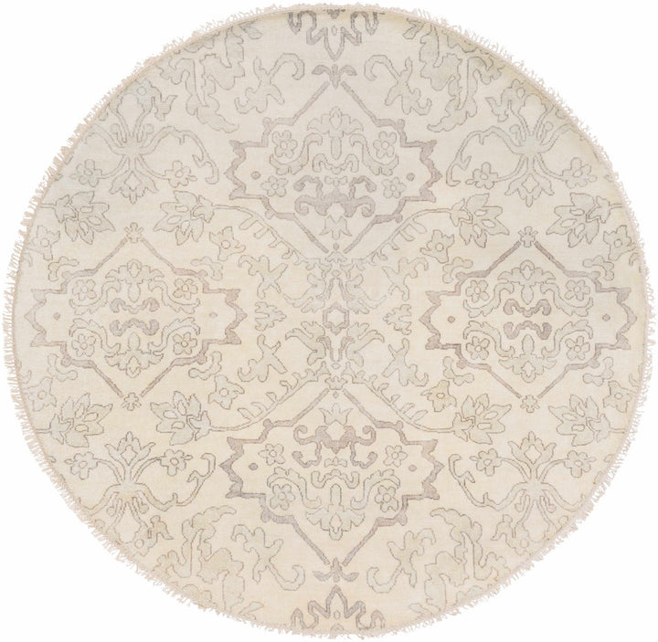 Arena Traditional Ivory And Beige Hand Knotted Area Rug - The Rug Decor