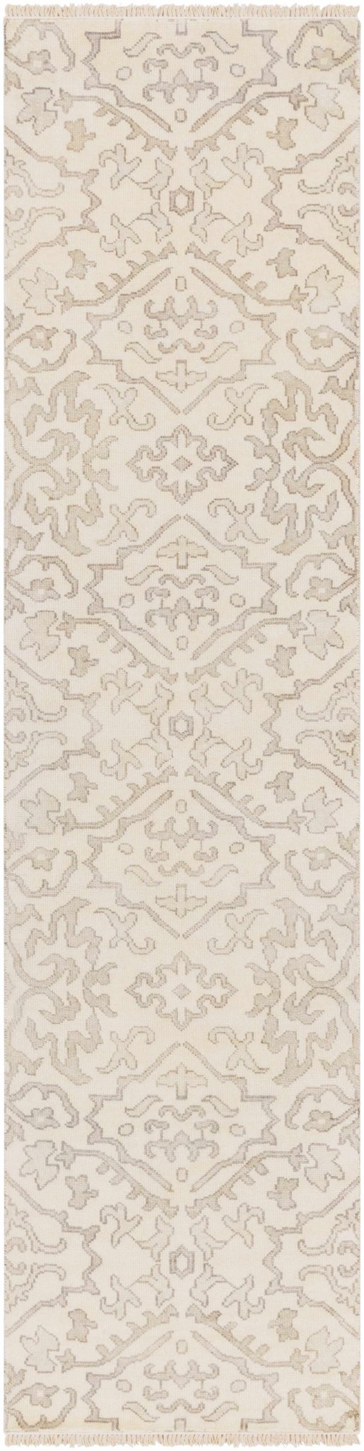 Arena Traditional Ivory And Beige Hand Knotted Area Rug - The Rug Decor