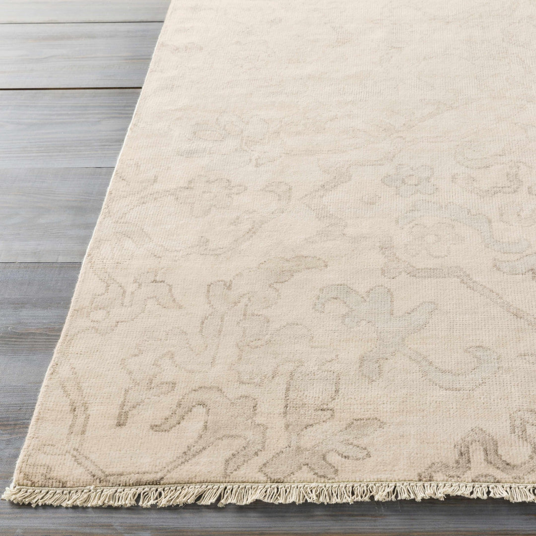 Arena Traditional Ivory And Beige Hand Knotted Area Rug - The Rug Decor