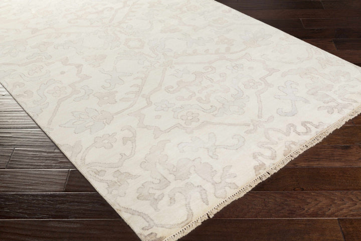 Arena Traditional Ivory And Beige Hand Knotted Area Rug - The Rug Decor