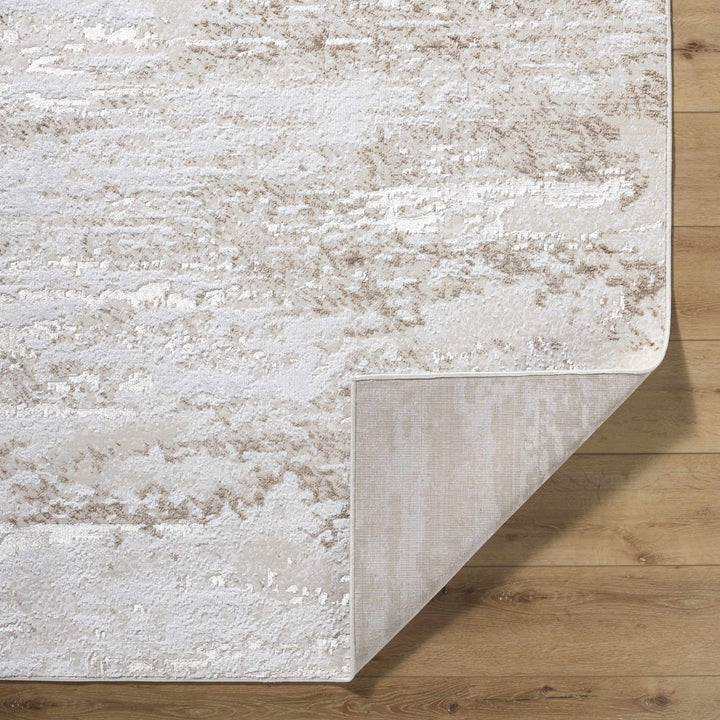 Arenda Contemporary Abstract Tan And Ivory Rug - The Rug Decor