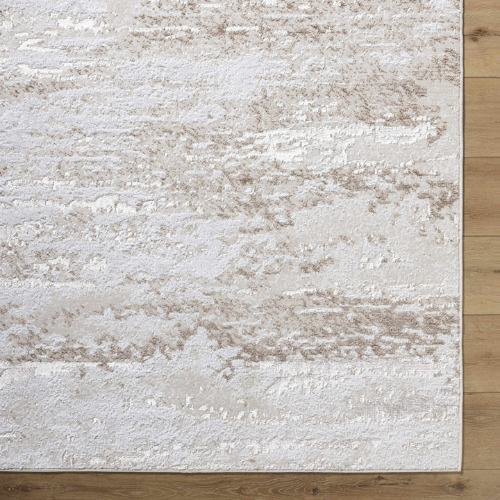 Arenda Contemporary Abstract Tan And Ivory Rug - The Rug Decor