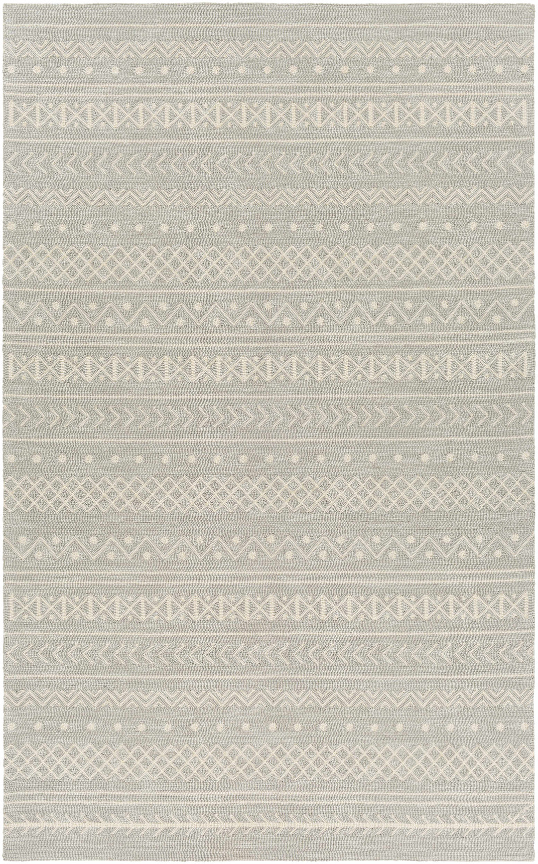 Argenton Modern Geometrical Design Gray Outdoor Area Rug