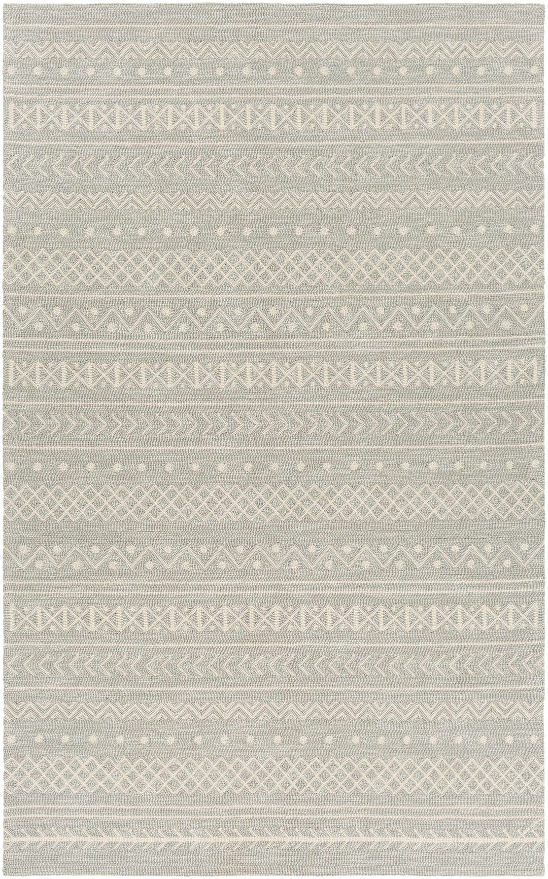 Argenton Modern Geometrical Design Gray Outdoor Area Rug - The Rug Decor