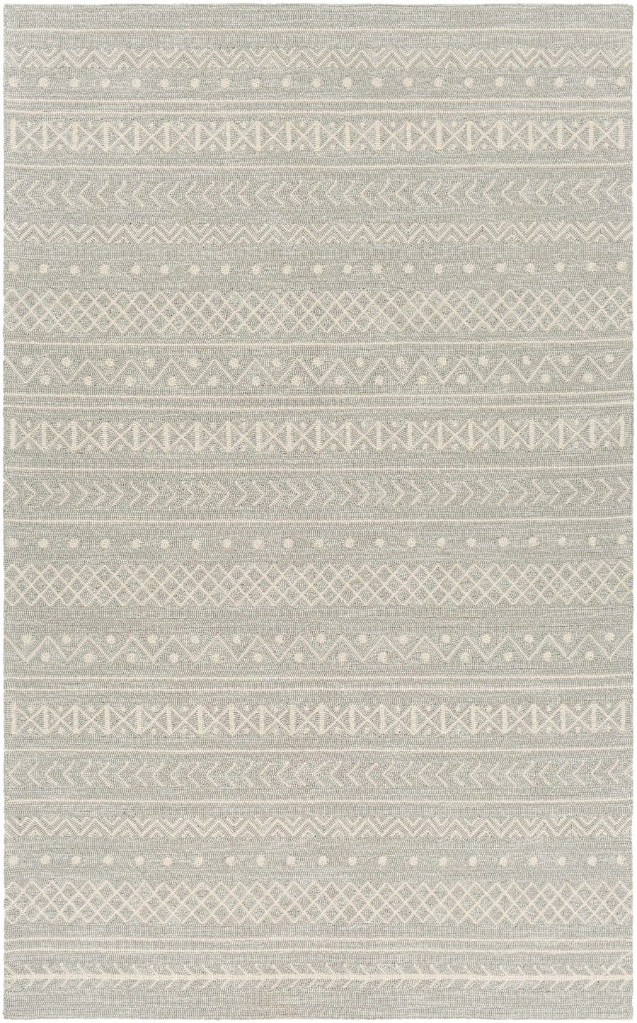 Argenton Modern Geometrical Design Gray Outdoor Area Rug - The Rug Decor