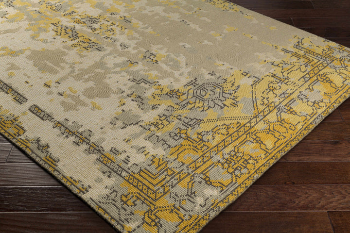 Argos Transitional Design Beige & Yellow Hand Knotted Wool Area Rug