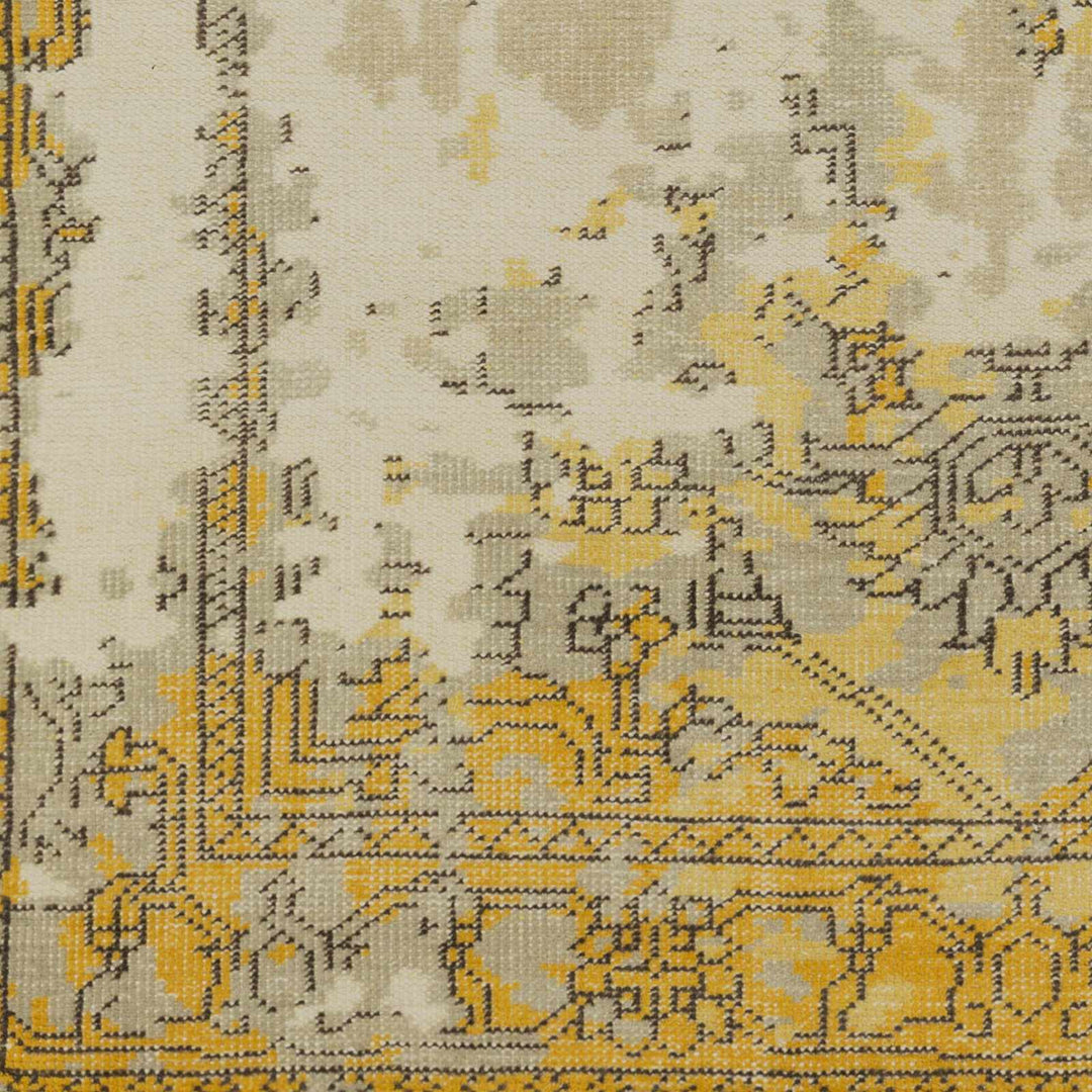 Argos Transitional Design Beige & Yellow Hand Knotted Wool Area Rug