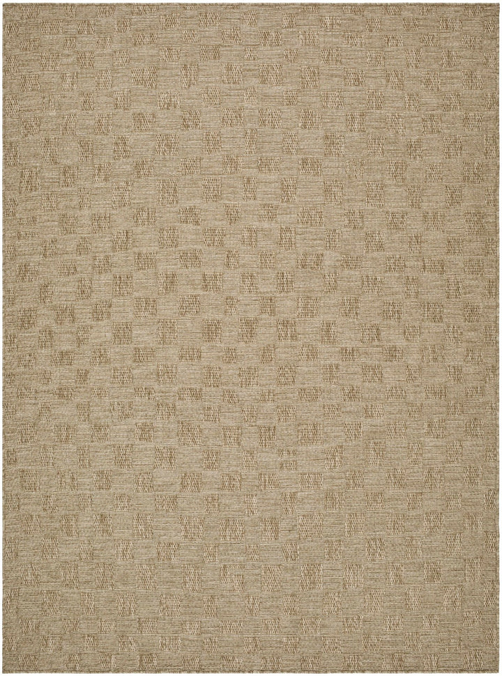 Arifah Contemporary Geometrical Brown And Beige Outdoor Area Rug - The Rug Decor