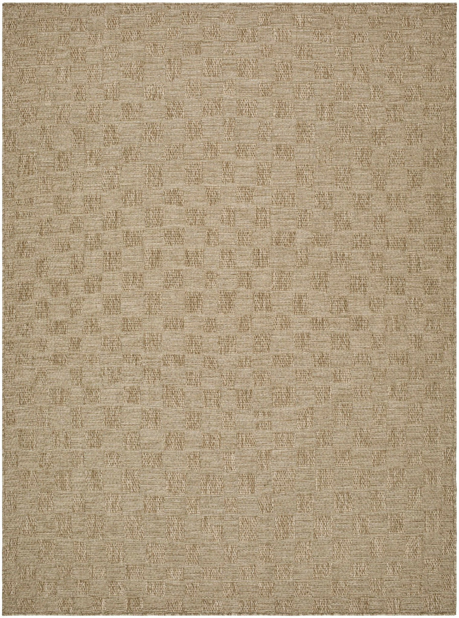 Arifah Contemporary Geometrical Brown And Beige Outdoor Area Rug - The Rug Decor