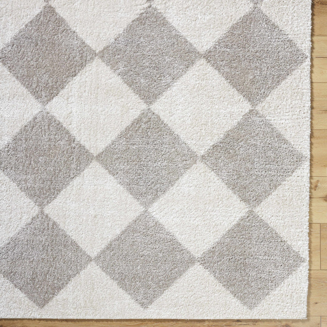 Arilla Modern Geometrical Beige And Gray Area Rug - The Rug Decor