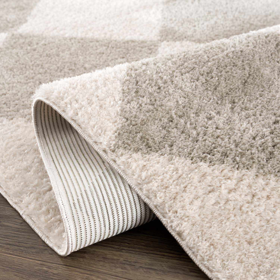 Arilla Modern Geometrical Beige And Gray Area Rug - The Rug Decor
