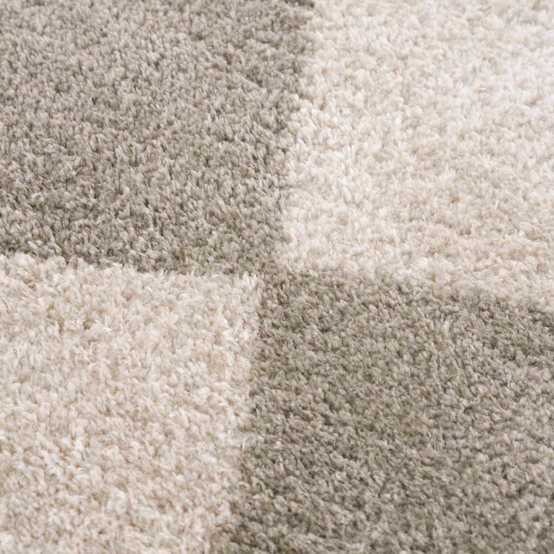 Arilla Modern Geometrical Beige And Gray Area Rug - The Rug Decor