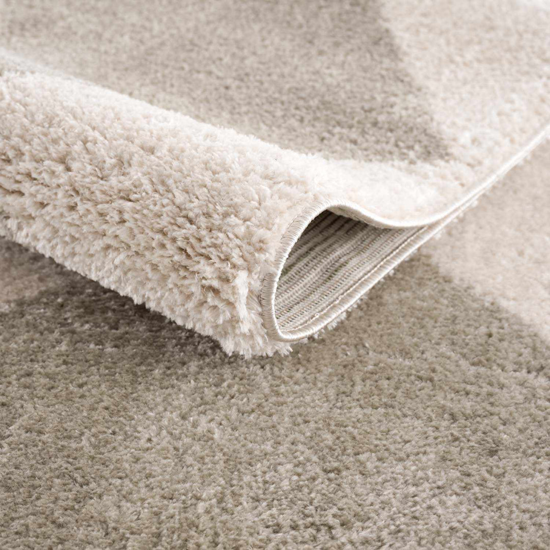 Arilla Modern Geometrical Beige And Gray Area Rug - The Rug Decor
