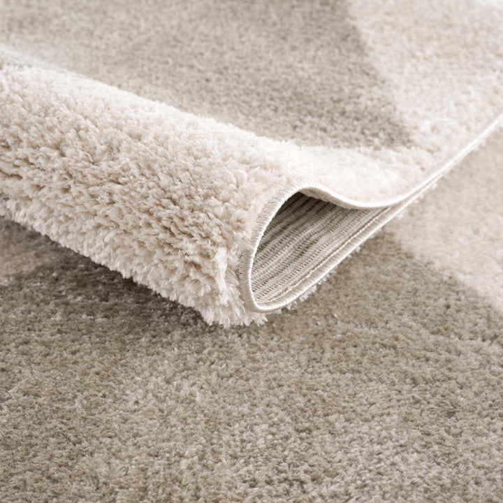 Arilla Modern Geometrical Beige And Gray Area Rug - The Rug Decor