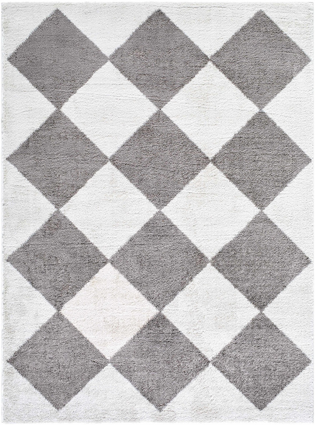 Arilla Modern Geometrical Gray And Ivory Washable Area Rug - The Rug Decor
