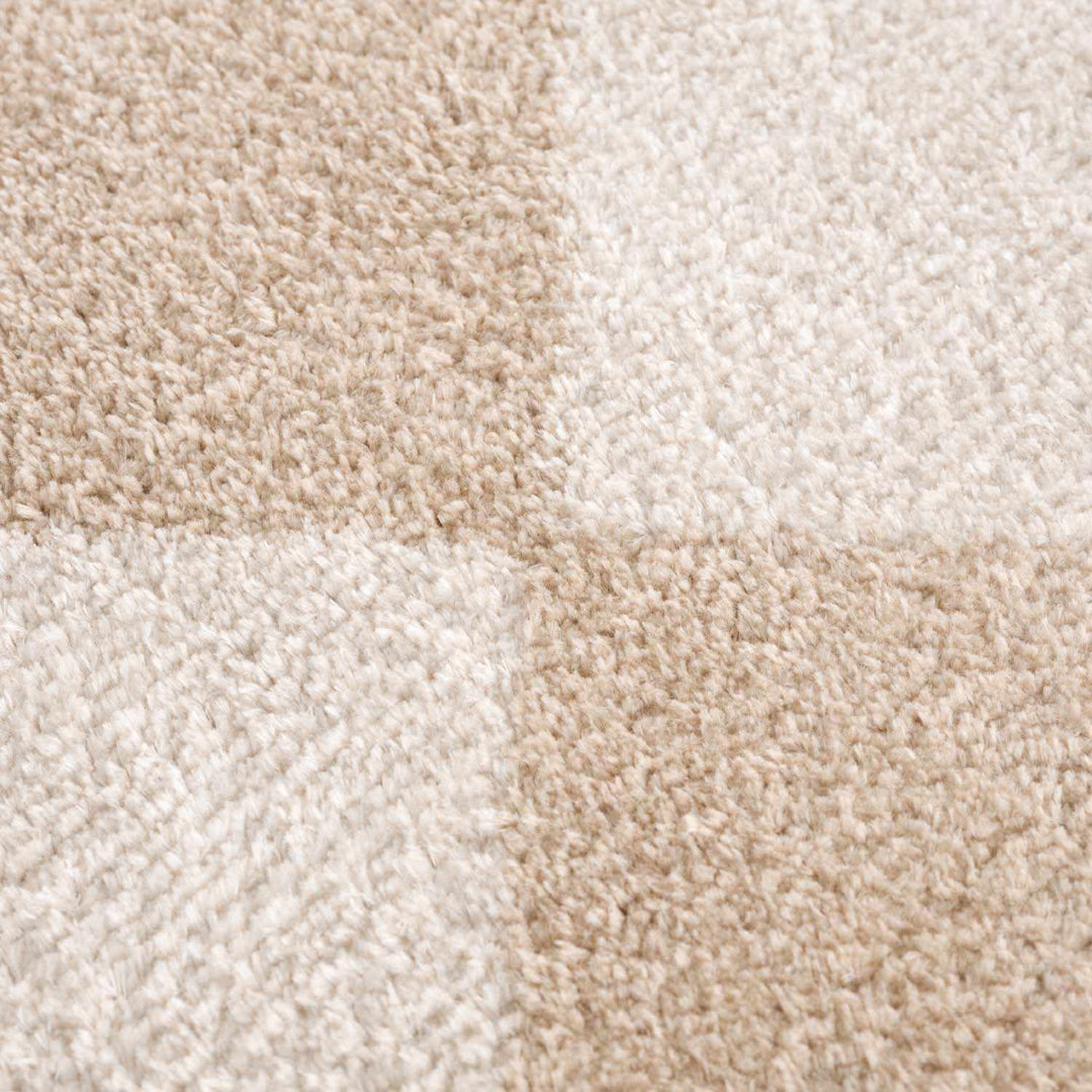 Arilla Modern Geometrical Tan And Beige Area Rug - The Rug Decor