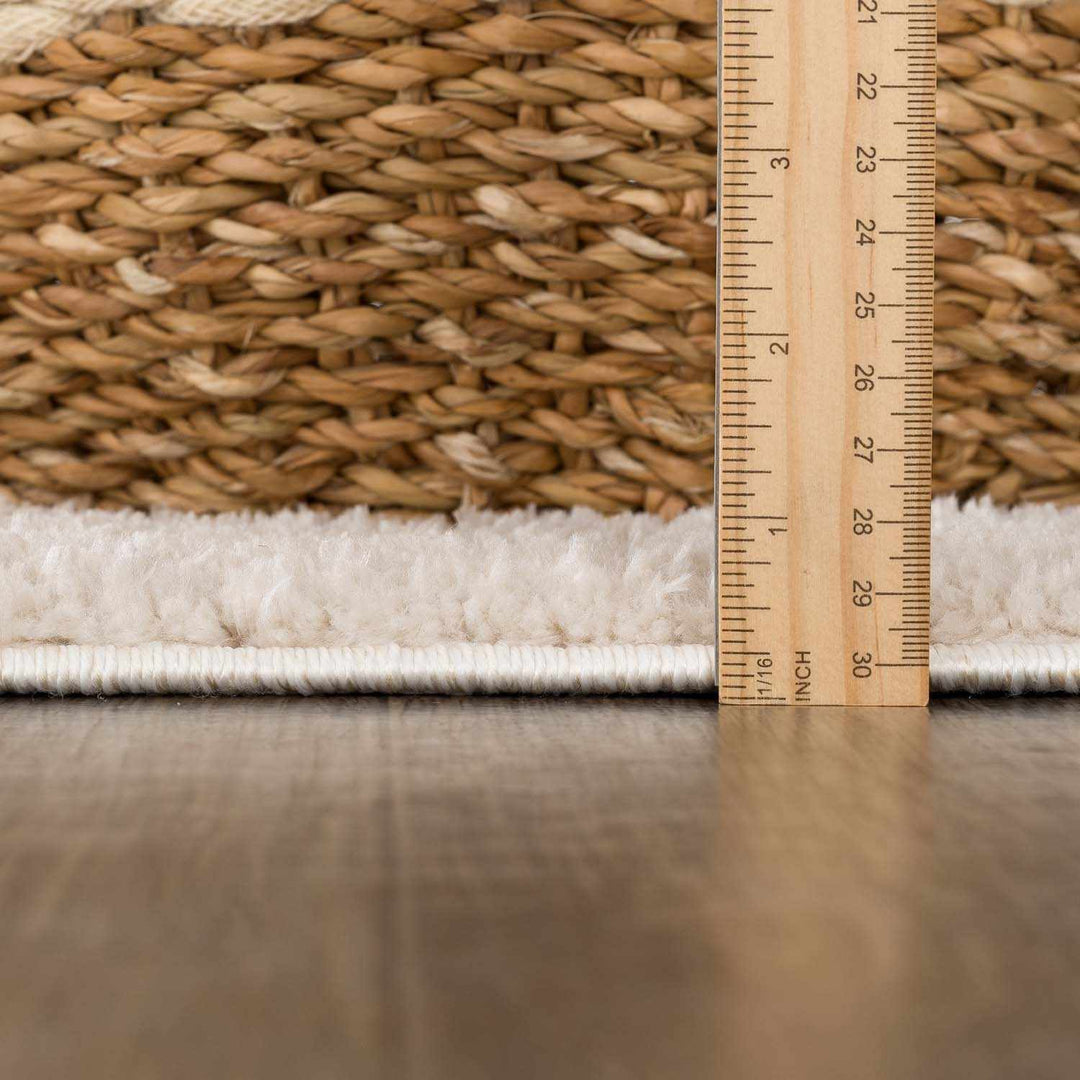 Arilla Modern Geometrical Tan And Beige Area Rug - The Rug Decor