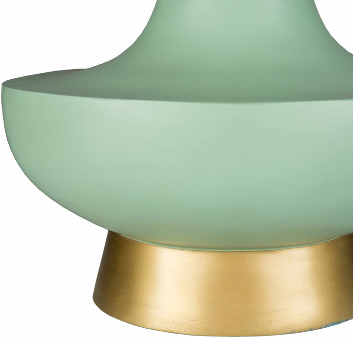 Aringay Aqua Textured Table Lamp – Contemporary Accent Lighting with Linen Shade