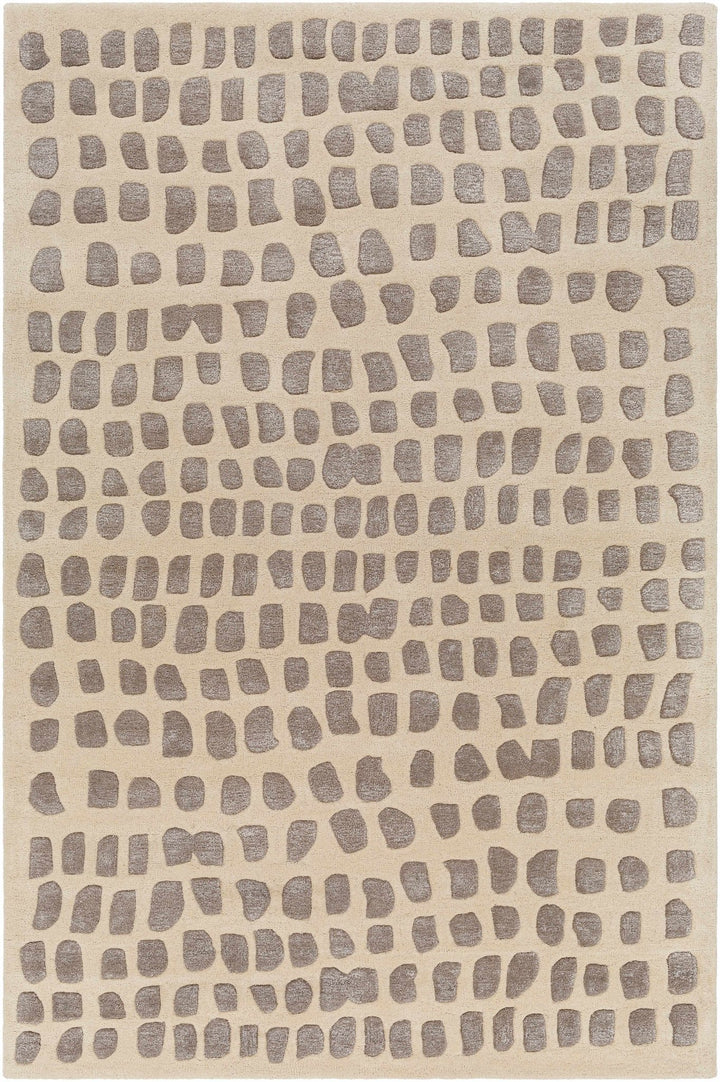 Arjan Contemporary Tan And Brown Area Rug - The Rug Decor