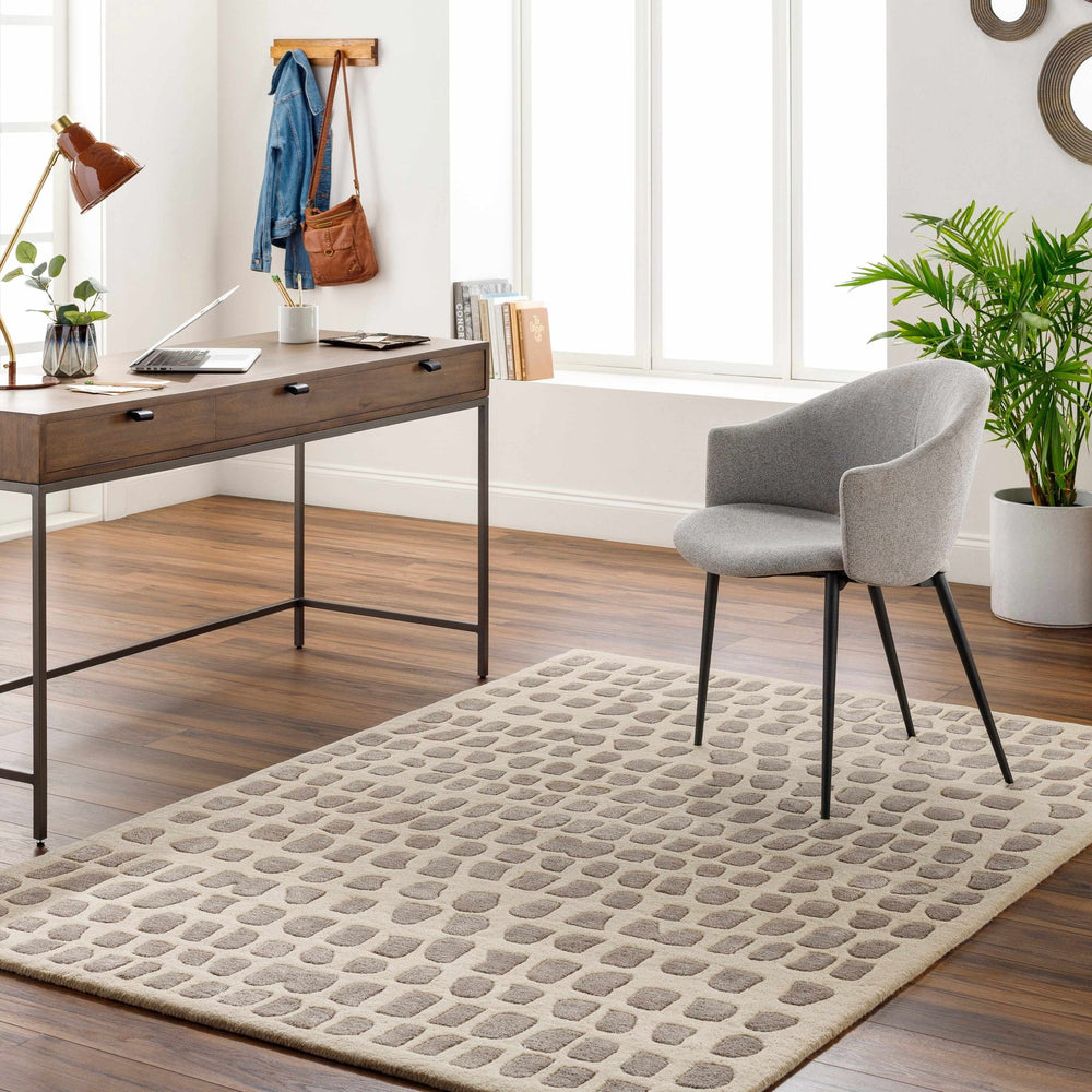 Arjan Contemporary Tan And Brown Area Rug - The Rug Decor