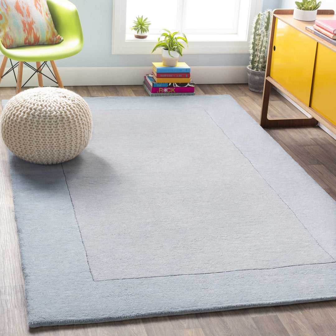 Arkabutla Gray And Blue Contemporary Style Area Rug