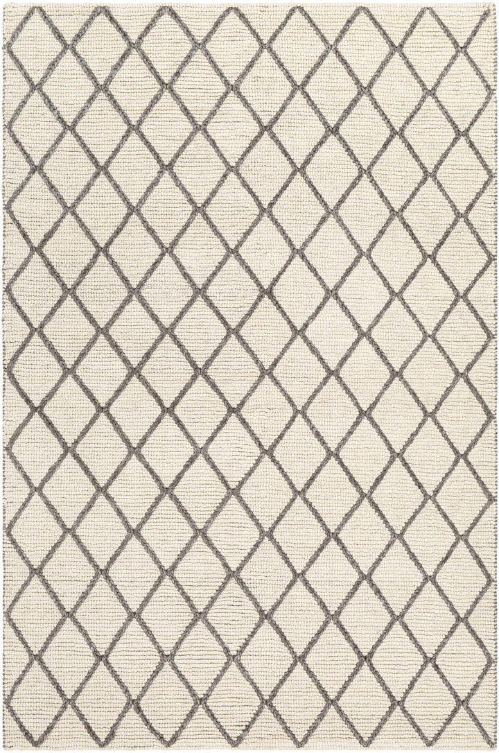 Arlesey Modern Geometrical Design Ivory Hand Woven Area Rug - The Rug Decor