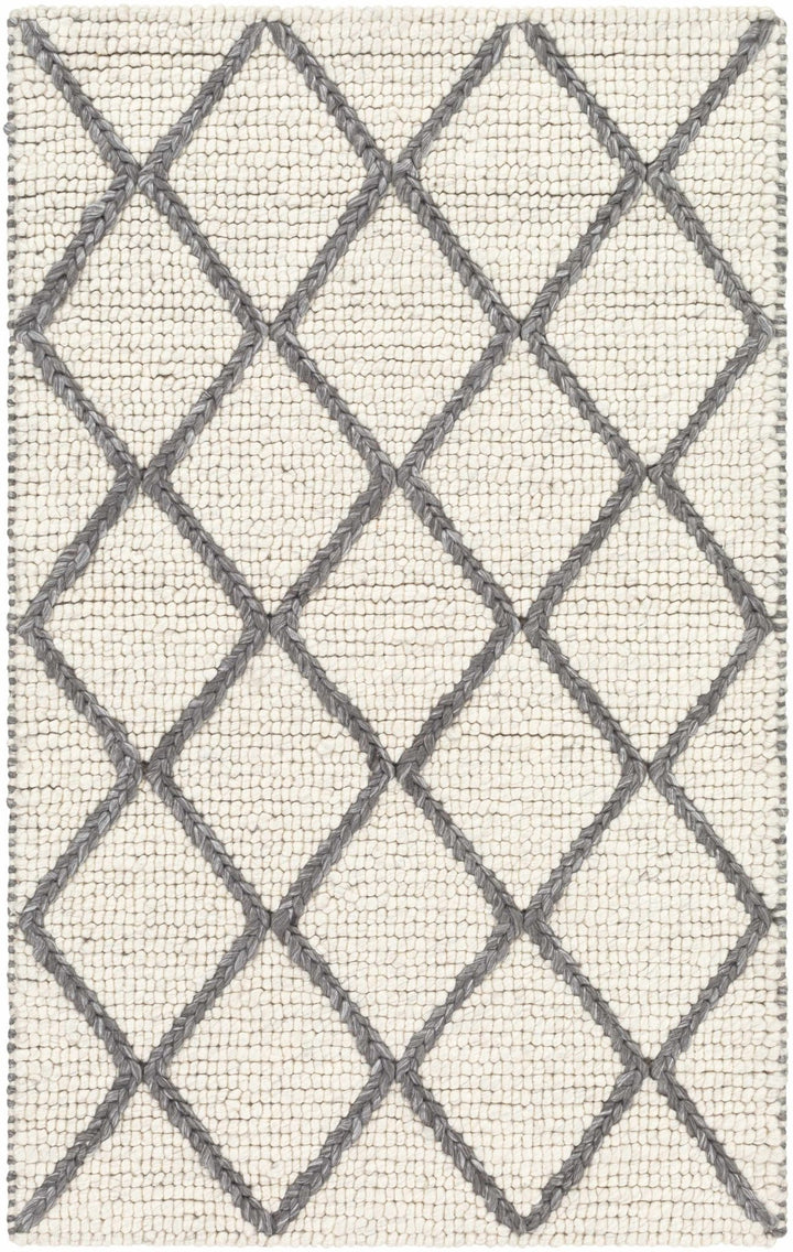 Arlesey Modern Geometrical Design Ivory Hand Woven Area Rug - The Rug Decor